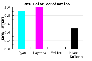 #0C0083 color CMYK mixer