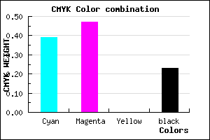 #7868C4 color CMYK mixer