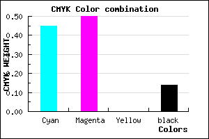 #786DDB color CMYK mixer
