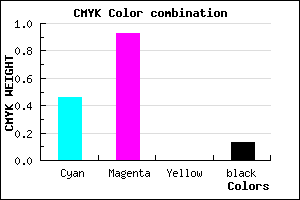 #780FDE color CMYK mixer