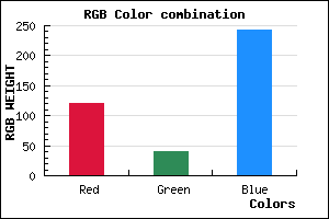 rgb background color #7828F3 mixer