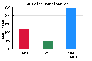 rgb background color #782FF3 mixer