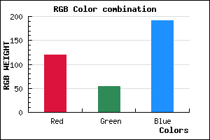 rgb background color #7836BF mixer