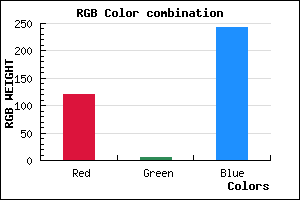 rgb background color #7806F3 mixer