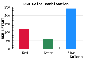 rgb background color #783CF0 mixer