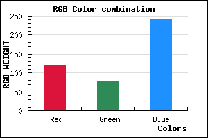 rgb background color #784CF3 mixer