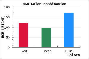 rgb background color #785DAB mixer