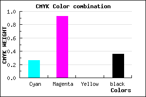 #790BA3 color CMYK mixer