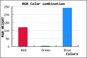 rgb background color #7903F3 mixer