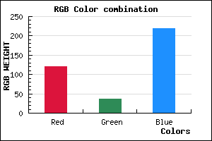 rgb background color #7924DB mixer