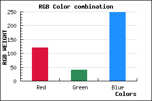 rgb background color #7928F8 mixer