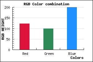 rgb background color #7A64C8 mixer