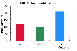 rgb background color #7A65D1 mixer