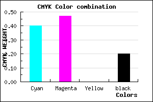 #7A6CCC color CMYK mixer