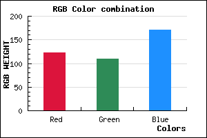 rgb background color #7A6DAB mixer