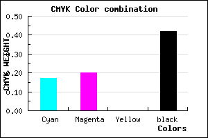 #7A7593 color CMYK mixer