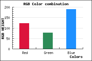 rgb background color #7A4EBE mixer