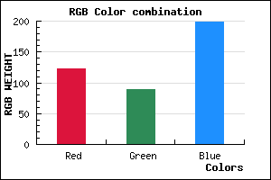 rgb background color #7A59C7 mixer
