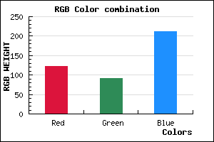 rgb background color #7A5CD4 mixer