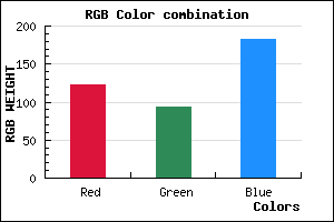 rgb background color #7A5DB7 mixer