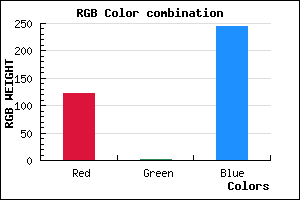 rgb background color #7B01F5 mixer