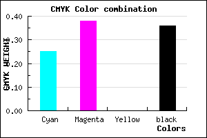 #7B65A3 color CMYK mixer