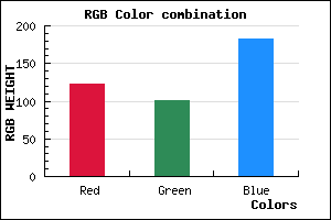 rgb background color #7B65B7 mixer