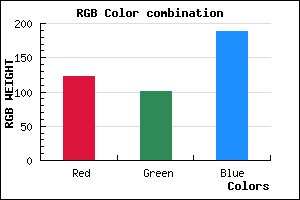 rgb background color #7B65BD mixer