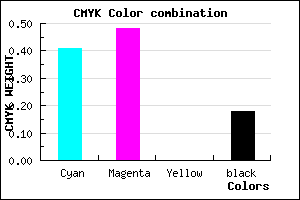 #7B6CD1 color CMYK mixer
