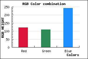 rgb background color #7B6DF3 mixer