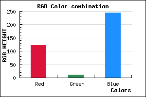rgb background color #7B0BF4 mixer