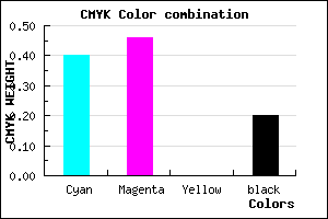 #7B6FCD color CMYK mixer