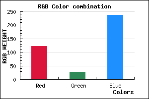rgb background color #7B1CEE mixer