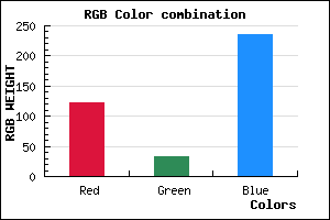 rgb background color #7B20EC mixer