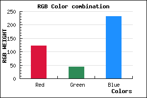 rgb background color #7B2CE8 mixer