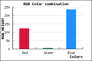 rgb background color #7B05EB mixer