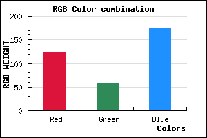 rgb background color #7B3AAE mixer