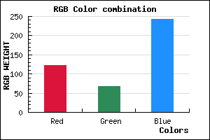 rgb background color #7B44F3 mixer