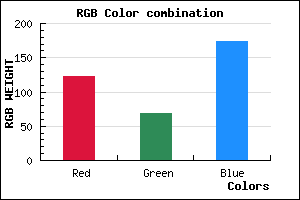 rgb background color #7B45AE mixer