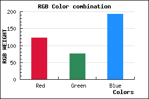 rgb background color #7B4CC0 mixer