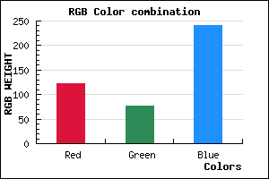 rgb background color #7B4CF1 mixer