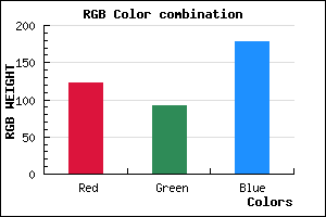 rgb background color #7B5CB2 mixer