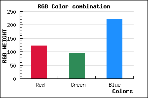 rgb background color #7B5EDC mixer
