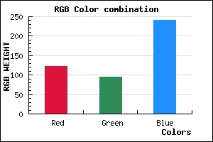 rgb background color #7B5EF1 mixer