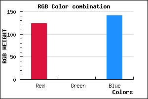rgb background color #7C008D mixer