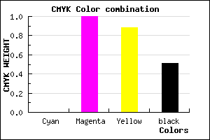 #7C000F color CMYK mixer