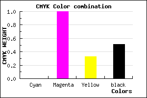 #7C0053 color CMYK mixer