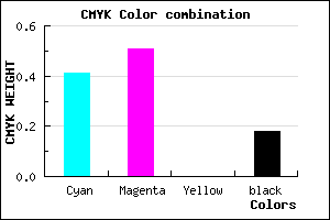#7C66D2 color CMYK mixer