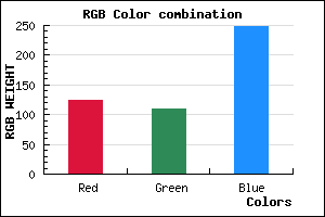 rgb background color #7C6DF9 mixer