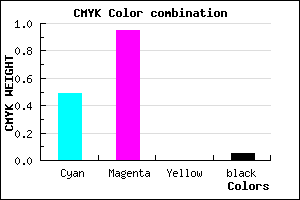 #7C0BF2 color CMYK mixer